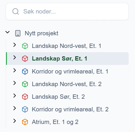 Tremeny fullstendig kollapset, med kun prosjektet og de sju sonene synlige.